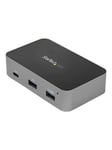 StarTech.com 4-Port USB C Hub 10Gbps - 3x USB-A & 1x USB-C - Powered - hub - 4 ports USB-hub - 4 porter - Grå