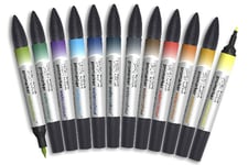 Winsor And Newton - Watercolour Markerset (12 Pcs) (837313) /Arts And Crafts