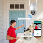 (UK Plug) Wifi Security Camera 90° Vertical Rotation Smart Security Camera