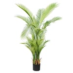 AMARE Plante Artificielle Palmier 160 cm Décoration de Plante Artificielle Grande Taille