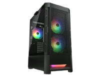 COUGAR Gaming Airface RGB CGR-5ZD1B-AIR-RGB, Midi Tower, PC, Sort, ATX, CEB, EATX, Micro ATX, Mini-ITX, Spilling, Multi