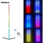 Lampadaire rgb Lampe sur Pied Salon changeante couleur Lampe led detachable Style Nordique + Telecommande - 20W