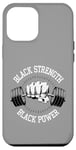 Coque pour iPhone 12 Pro Max Black History Month Entraînement Gym Haltérophilie Force Force