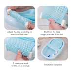 (Light Blue)Baby Bath Cushion Support Mesh Portable Multifunctional Safe