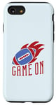 iPhone SE (2020) / 7 / 8 GAME ON AMERICAN FOOTBALL FANS Ball flame Sports Meme Case