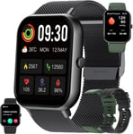 Montre Connectée Femme Homme Avec Appel Bluetooth, 1,83"" Amoled Smartwatch Avec 123 Modes Sportifs, Tracker D'activité, Sommeil, Spo2, Fréquence Cardiaque, Smart Watch Pour Ios Android (Noir)