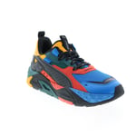 Puma RS Trck Color 39157601 Mens Blue Canvas Lifestyle Trainers Shoes