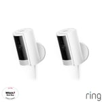 Ring Wired Indoor Camera Two Pack in White