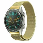 Strap-it Bracelet Milanais - compatible pour Huawei Watch GT 2 (or)