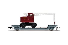 Hornby R60238 BR, Loriot Y Machinery Truck with British Coles Crane-Era 4 Railway-Rolling Stock Wagon Packs, Grey and Red