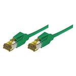 Cordon RJ45 sur câble catégorie 7 S/FTP LSOH snagless vert - 1 m