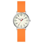 Szaikyri Montre De Santé pour Femmes Professionnelles Et Étudiants avec Dial Lumineux Facilement Lire Temps Militaire Unisex Résistance À l'eau Sportive (Orange Silver)