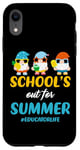 Coque pour iPhone XR Funny School est sorti pour Summer Gnomes Educator Life Teacher