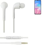 Earphones pour Huawei Enjoy Z 5G in ear headset stereo blanc