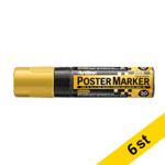 Poster Marker 20mm | Artline | guld | 6st