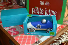 VOITURE NEUVE VILAC en bois  BLEU vintage sport 2335B BFDW501,,,,,