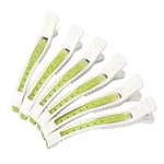 (White+green)Hair Cutting Clips Professional Prevent Slip Strong Toughness Hair