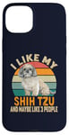 Coque pour iPhone 15 Plus I Like My Shih Tzu Dog And Maybe Like 3 People Rétro Vintage