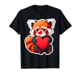 Red Nose Red Panda 2024 Love Heart Kids T-Shirt