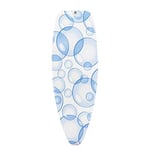 Brabantia PerfectFlow Ironing Board Cover (D Board / Bubbles) Heat-Resistant, Non-Slip, Cord Fastener