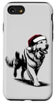 Coque pour iPhone SE (2020) / 7 / 8 Père Noël Golden Retriever Chien Noël Santa Retriever