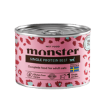 Monster Pet Food Cat Adult Single Protein Beef Can 200 g