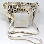 Ted Baker NITZA Snake effect circular ring cross body bag