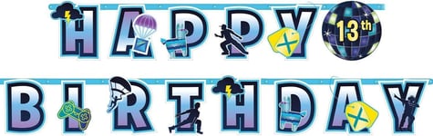 Battle royal birthday party decorations & battle royal party letter banner 3.17m