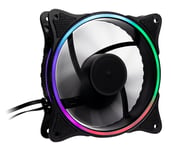 Inter-Tech 888860272 computer cooling system Universal Fan 12 cm Black