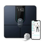 eufy Scales for Body Weight, Digital Bathroom Scales with Wi-Fi Bluetooth, 16 Measurements, Weight, Heart Rate, Body Fat, BMI, Muscle & Bone Mass, 3D Virtual Model, High Accuracy, Smart Scale P2 Pro