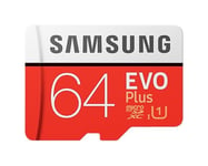 MicroSDXC-muistikortti 64GB + sovitin Samsung EVO Plus MB-MC64HA / APC,