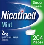 Nicotinell Nicotine Lozenge, Quit Smoking Aid, Sugar Free Mint Flavour, 2 mg