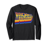 Back To The Future 35th Anniversary Retro Logo Manche Longue