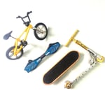 för Creative Mini Finger Stunt Board Model Kit Finger Skateboard Gripbräda Flexibelt skrivbordsspel för tonåringar Vuxen Collect