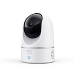 eufy Security Indoor Cam 2K Pan & Tilt Camera Surveillance WiFi, caméra intérieure, Détection des Humains et Animaux par l'IA, Assistants Vocaux, Carte microSD Requise