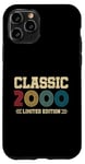 Coque pour iPhone 11 Pro 25 Year Old Gifts Classic 2000 Édition limitée 25e anniversaire