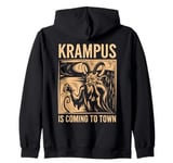 Krampus Is Coming To Town Christmas Monster Men Women Kids Zip Hoodie