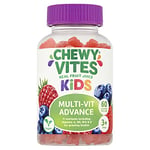 Chewy Vites Kids Multivitamin Advance 60 Gummy Vitamins | 11 Essential Nutrients | 1-a-Day | 2 Months Supply | Real Fruit Juice | Vegan | 3 Years+