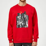 Sweat Homme Les Indestructibles 2 Skyline - Rouge - XXL - Rouge