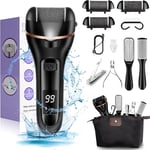 Electric Foot File,  Hard Skin Remover, Rechargeable Waterproof Callus Remover P