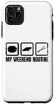 Coque pour iPhone 11 Pro Max Drôle de tambour Week-end Musique Band Trap Set