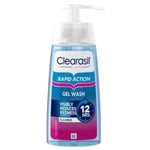 Clearasil Ultra Rapid Action Gel Wash, Unblock Pores For A Visibly Clearer Skin, Remove Dirt, Oil & Spots, 150 ml (Pack of 1)