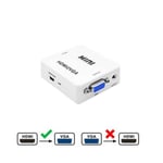 Adaptateur Mini Convertisseur Numérique HDMI VGA Analog Audio Jack 3.5MM E-012