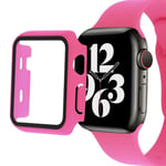 Apple Watch Series 8 (41mm) simple cover with tempered glass - Rose Rosa