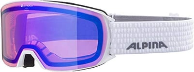 ALPINA Unisexe - Adultes, NAKISKA Q Lunettes de ski, white, One Size