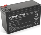 Batteri 12V/7,2Ah-Europower-Ep