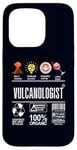 iPhone 15 Pro Vulcanologist Job Definition Skills Coffee Wine Sarcasm Case