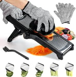 Adjustable Mandolin Slicer Professional 3 in 1 Stainless Steel Food Slicer Multi