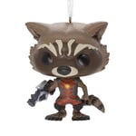 Hallmark Guardians of the Galaxy Rocket Raccoon Funko Pop, Hanging Ornament, Marvel Tree Decoration, Resin Hanging Ornament, Christmas Hanging Ornament, Gifts for Christmas