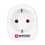 Skross Adaptateur de Voyage 15A Universel Blanc